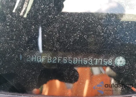 2013 Honda Civic Lx из США, поврежденный, VIN 2HGFB2F55DH537758